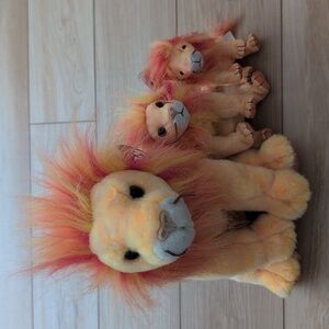 Ty Beanie Babies Lion Trio (Bushy)
